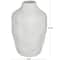 CosmoLiving by Cosmopolitan White Ceramic Faceted Vase 9" x 9" x 14"